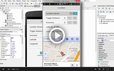 Location in Android and iOS Applications with Delphi XE7